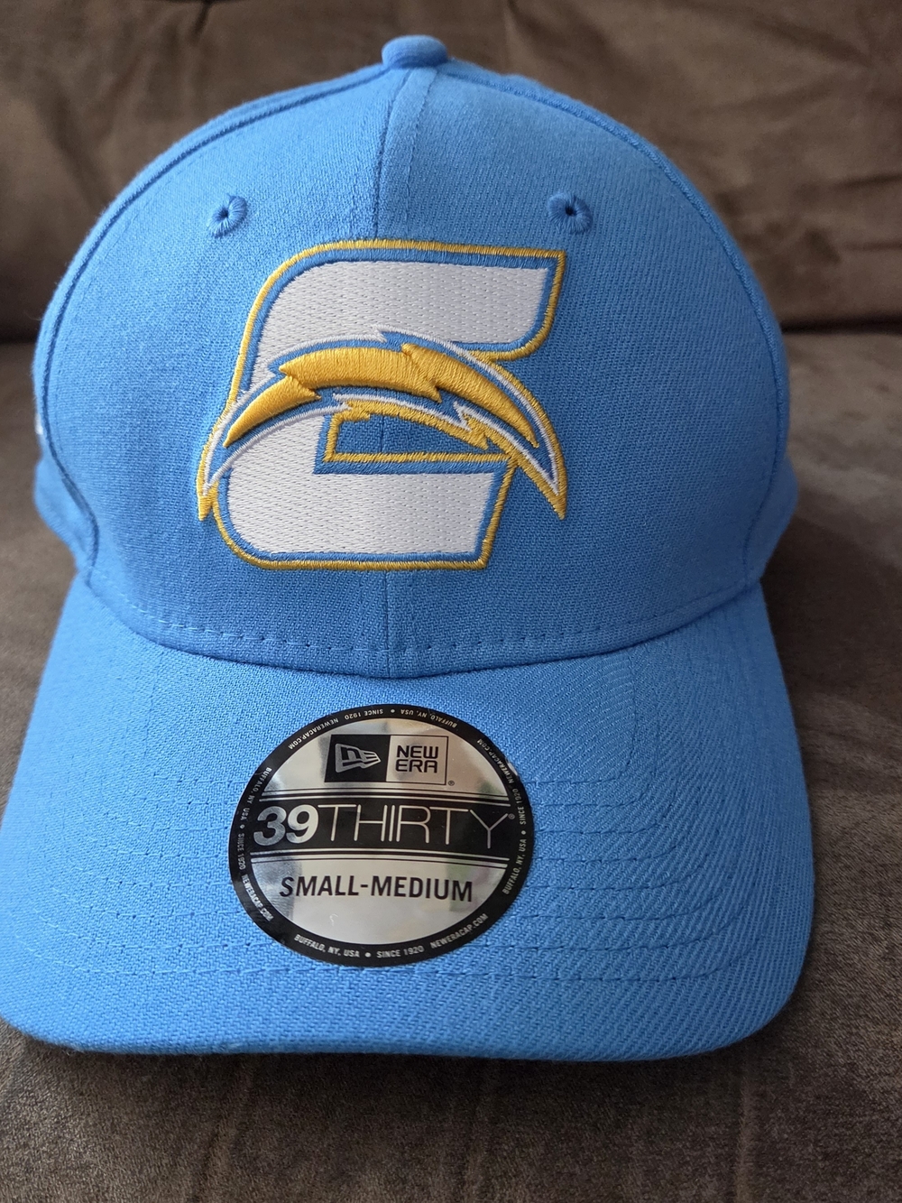 New Era 39THIRTY Light Blue Logo Baseball Cap